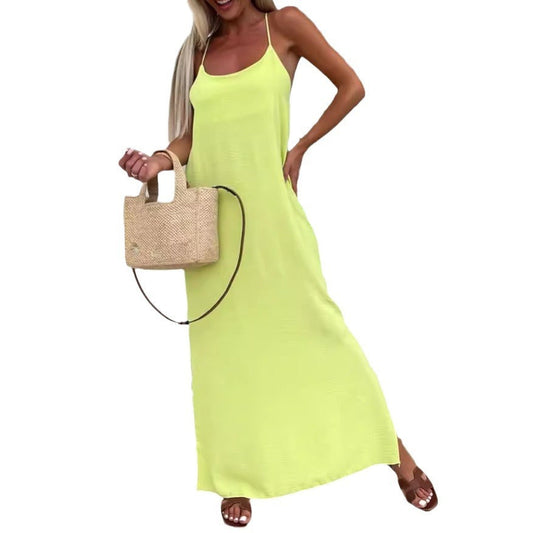 Robe "Douce Aisance" - Maxi & Fines Bretelles