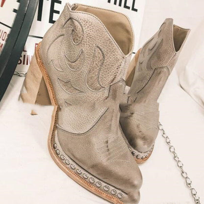 Bottines Western "Étoile du Désert"