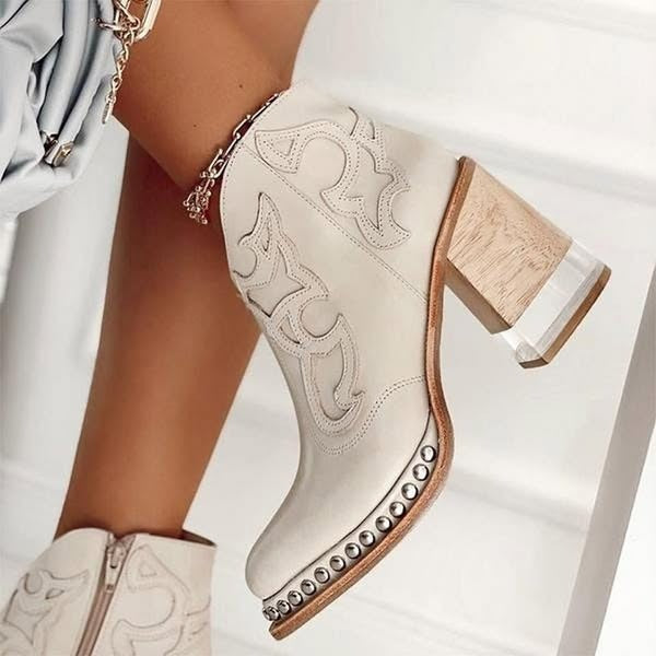 Bottines Western "Étoile du Désert"