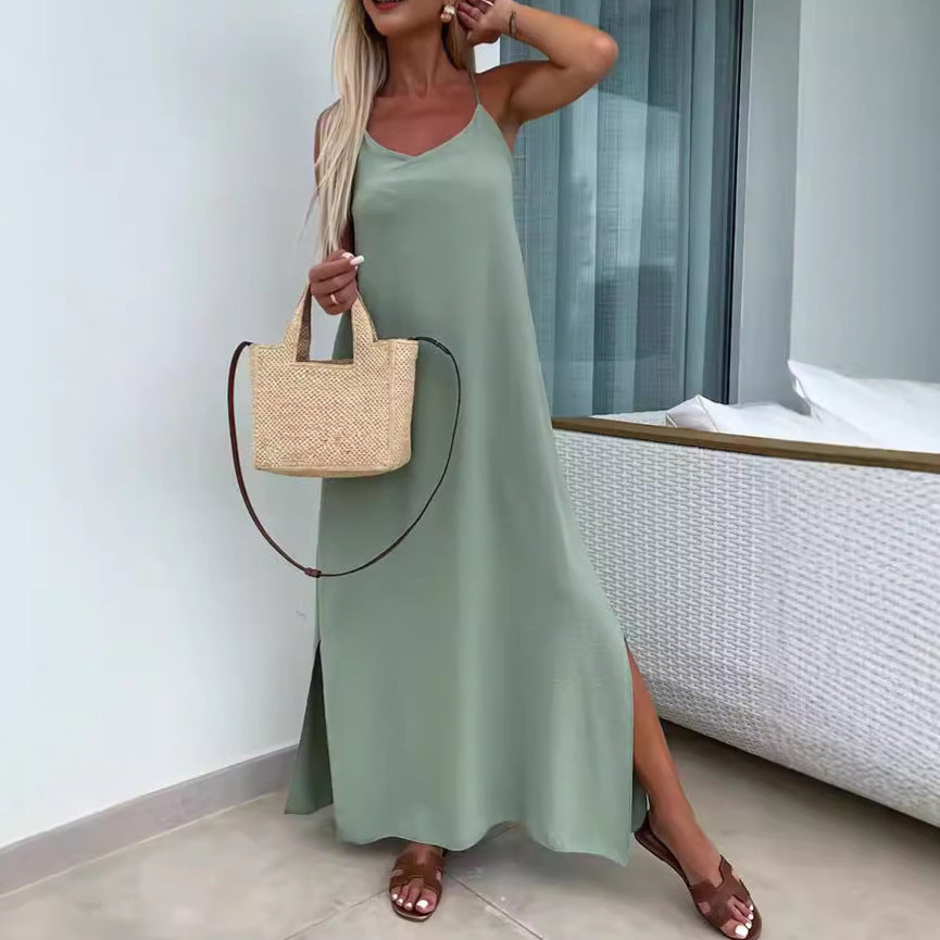 Robe "Douce Aisance" - Maxi & Fines Bretelles