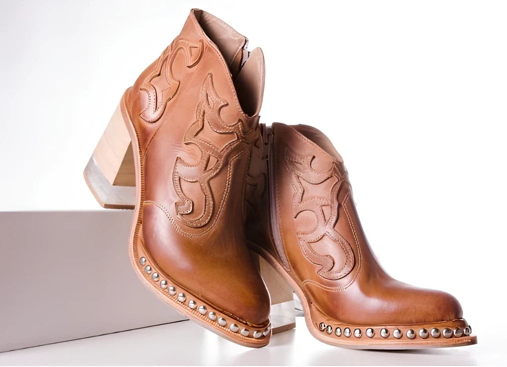 Bottines Western "Étoile du Désert"