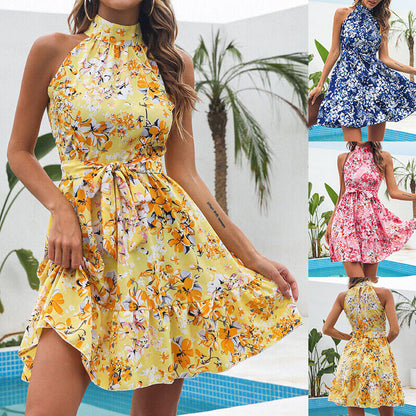 Robe d’Été Femme – Imprimé Fleuri